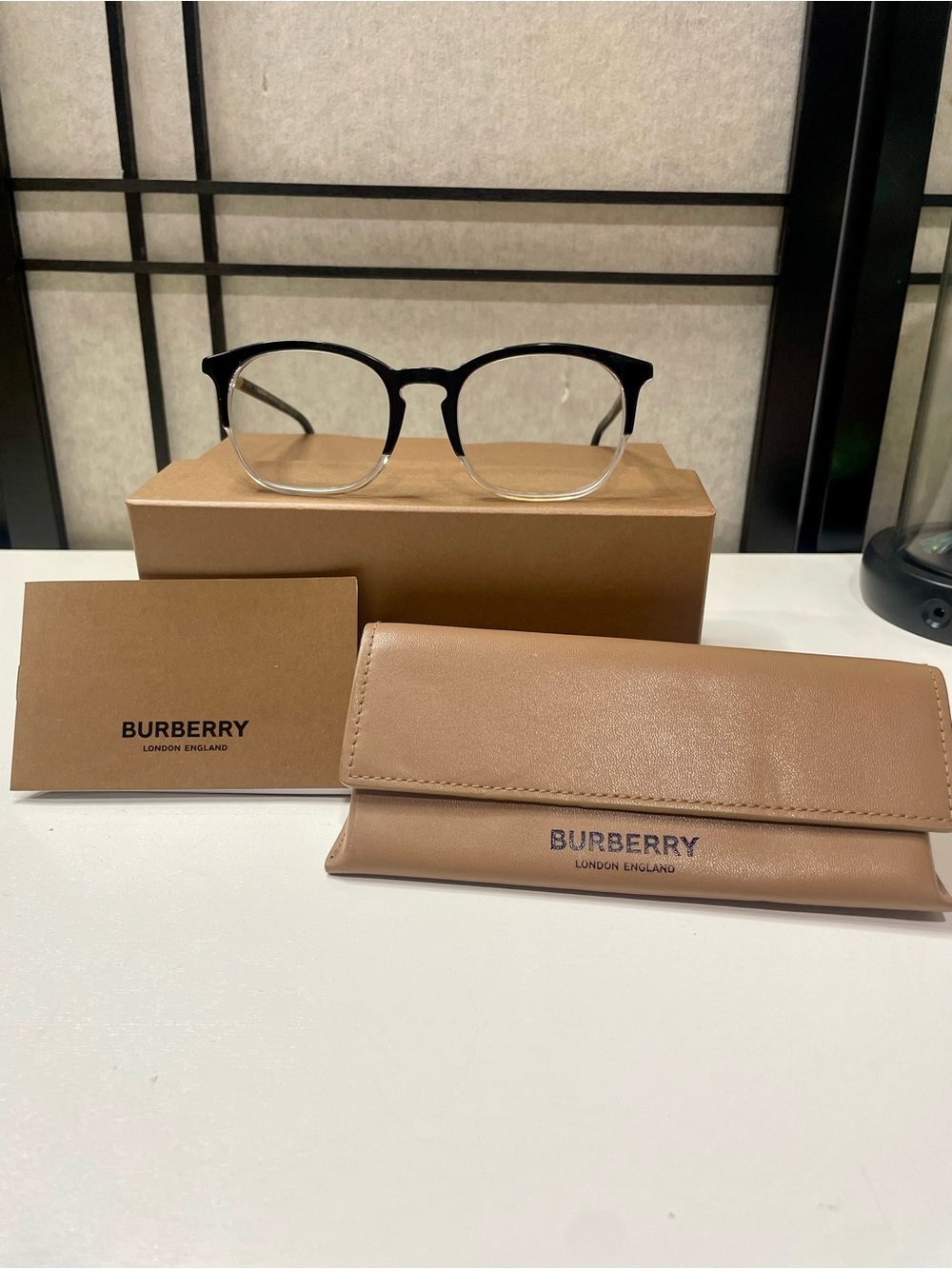 Authentic BURBERRY Eyeglasses Frame Unisex BE2272 Black Crystal